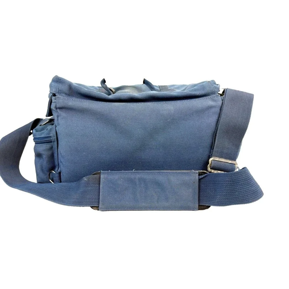 Vintage Escort Photo Travel Case LTD Edition 605 Reg. 325005 Blue Canvas/Leather